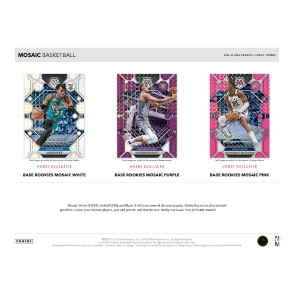 2022_23PaniniMosaicBasketballHobbyBox_2 2022/23 Panini Mosaic Basketball Hobby Box