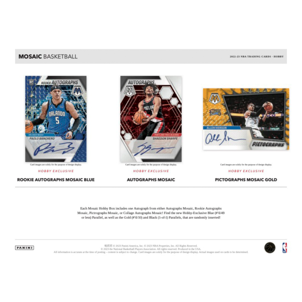 2022_23PaniniMosaicBasketballHobbyBox_3 2022/23 Panini Mosaic Basketball Hobby Box