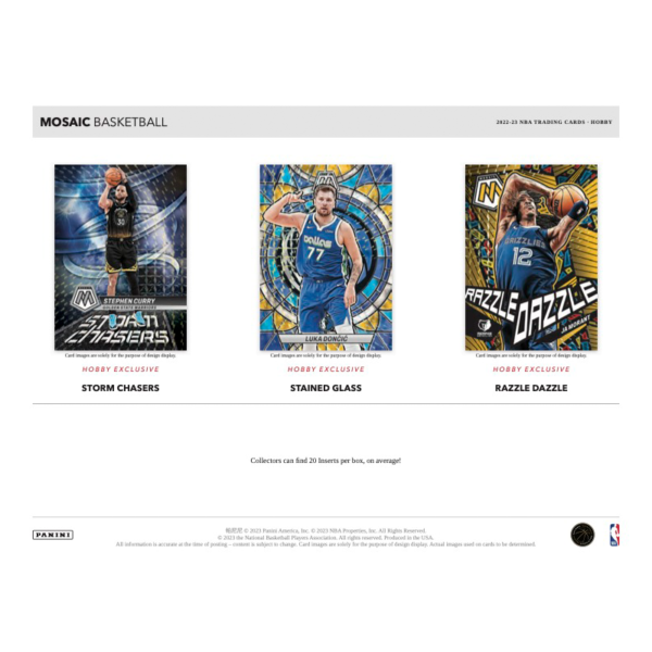 2022_23PaniniMosaicBasketballHobbyBox_4_44d35045-bf32-4011-9f57-915551970582 2022/23 Panini Mosaic Basketball Hobby 12 Box Case