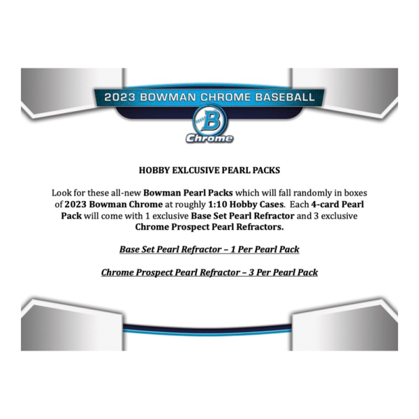 2023BowmanChromeBaseballHobbyBox_6 2023 Bowman Chrome Baseball Hobby Box