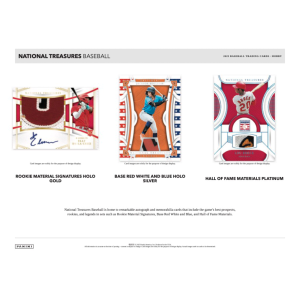 2023PaniniNationalTreasuresBaseballHobbyBox_2 2023 Panini National Treasures Baseball Hobby Box