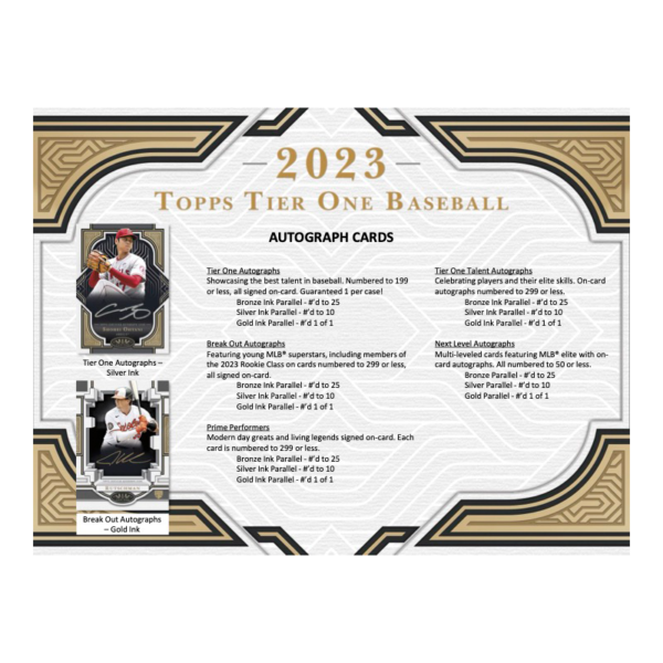 2023TOPPSTIERONEBASEBALLHOBBYBOX_2_71b75a59-eb24-4047-a785-92cd1ab41b8b 2023 Topps Tier One Baseball Hobby 12 Box Case