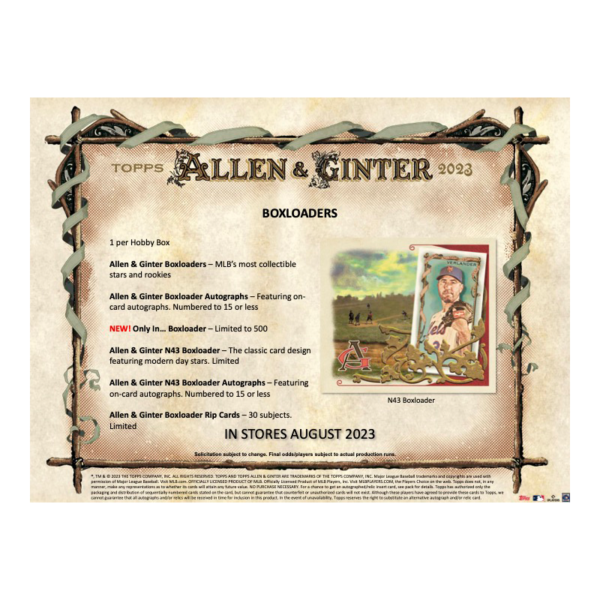 2023ToppsAllen_GinterBaseballHobbyBox_9_db76fac2-baaf-4278-922c-3d989353b813 2023 Topps Allen & Ginter Baseball Hobby 12 Box Case