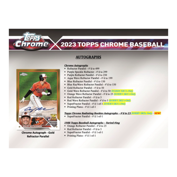2023ToppsChromeBaseballJumboBox_7 2023 Topps Chrome Baseball Jumbo Box