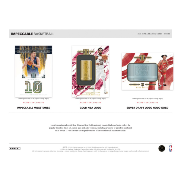 2023_24PaniniImpeccableBasketballHobbyBox_4 2023/24 Panini Impeccable Basketball Hobby Box