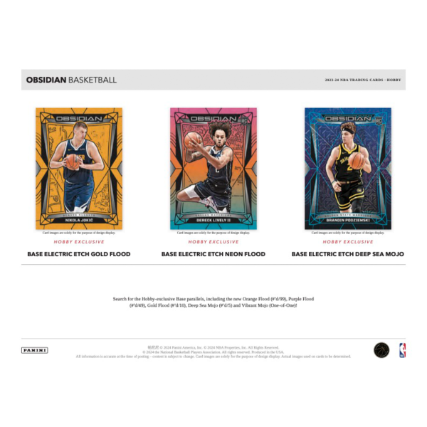 2023/24 Panini Obsidian Basketball Hobby Box