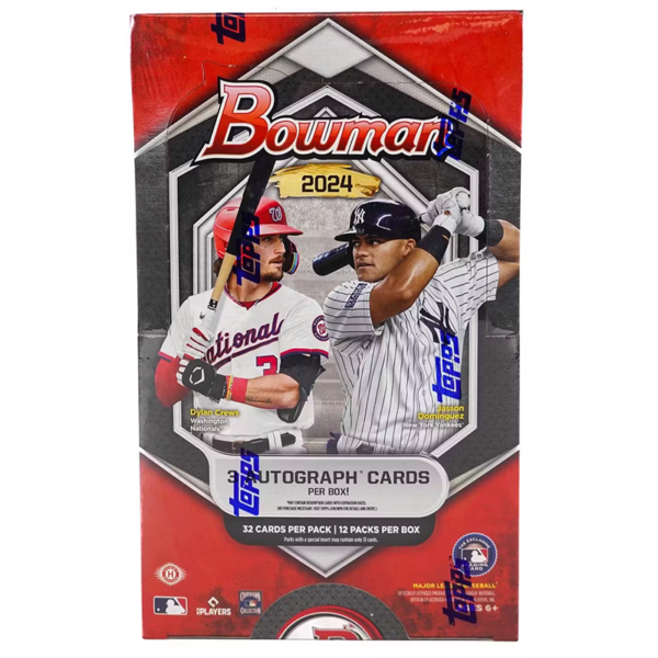 2024bowmanbaseballjumbohobbybox 2024 Bowman Baseball Jumbo 8 Box Case