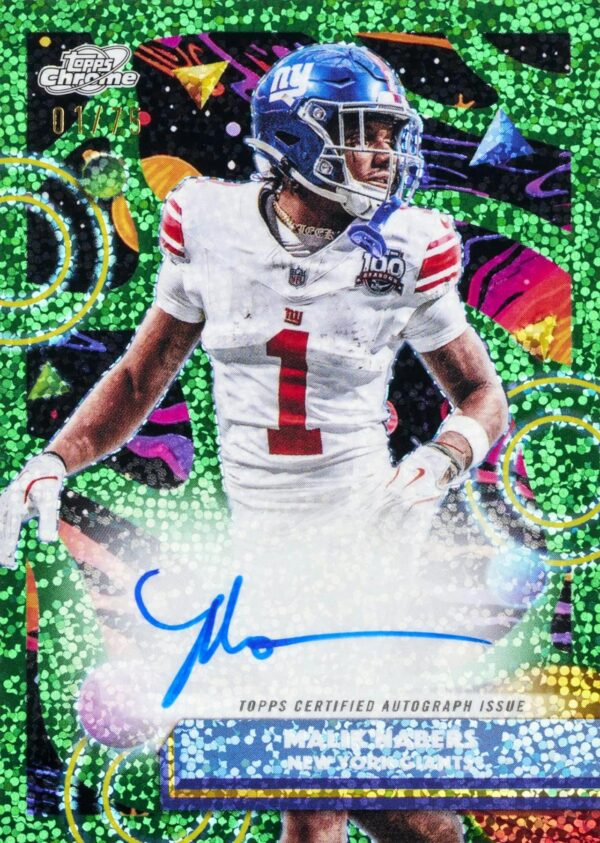 25-cosmicchrome-fb-hobby-card8 2025 Topps Cosmic Chrome Football Hobby 8-Box Case
