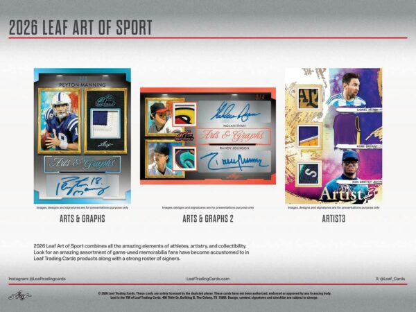 26-leaf-artofsport-ss-2 2026 Leaf Art of Sport Hobby 10-Box Case