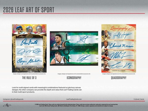 26-leaf-artofsport-ss-3 2026 Leaf Art of Sport Hobby 10-Box Case