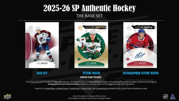 940308ss-2 2025/26 Upper Deck SP Authentic Hockey Hobby 16-Box Case
