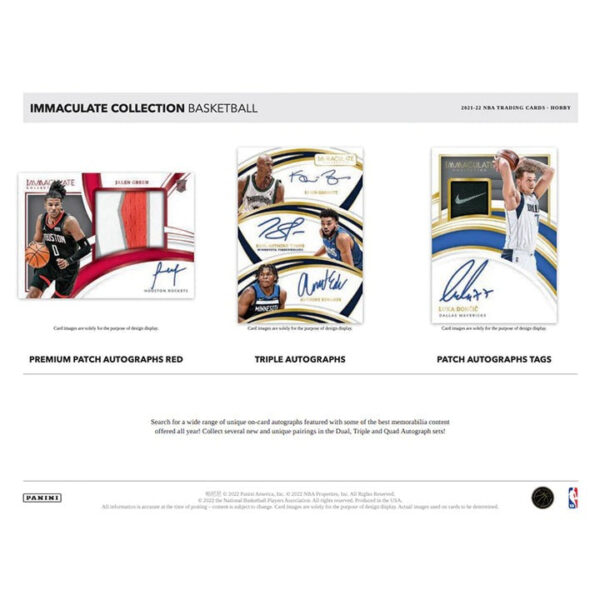 immaculate-collection-basketball-2021-22_000840dc-1cf0-4f1f-87c5-549a761f1f8b 2021/22 Panini Immaculate Basketball Hobby Box
