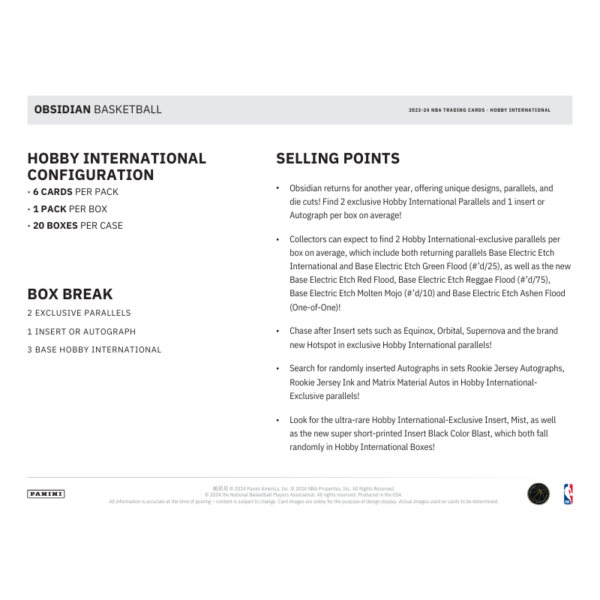 resizing_for_shopify_43 2023/24 Panini Obsidian Basketball International Hobby Box