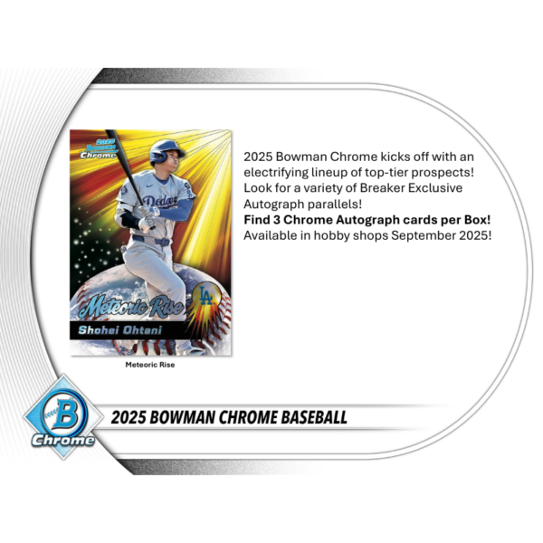 resizingforshopify-2025-09-15T145738.371 2025 Bowman Chrome Baseball Breaker's Delight 6 Box Case