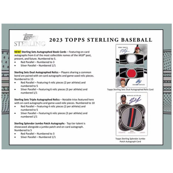 sterling3 2023 Topps Sterling Baseball Hobby Box